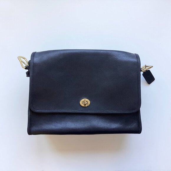 RARE NYC Vintage Coach 9796 Spectator bag Black 872-7703 - Picture 9 of 10